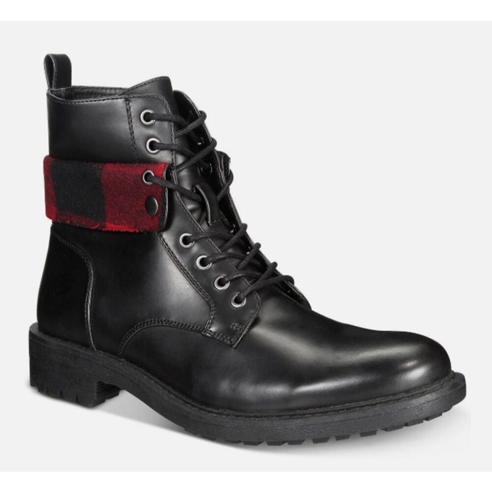 Unlisted by Kenneth‎ Cole Men's Design 301955 Boot With Red Plaid Accent 10.5